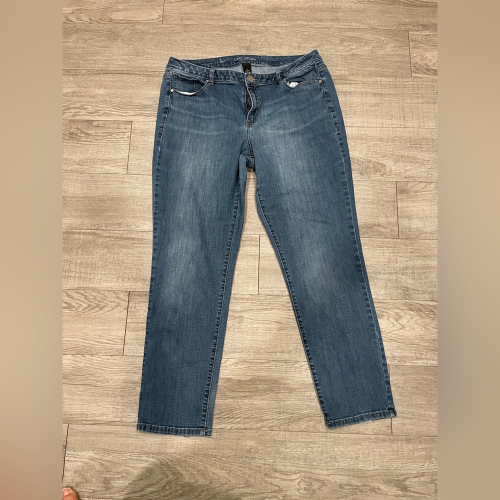 Lane Bryant Medium Wash Straight Leg Jeans